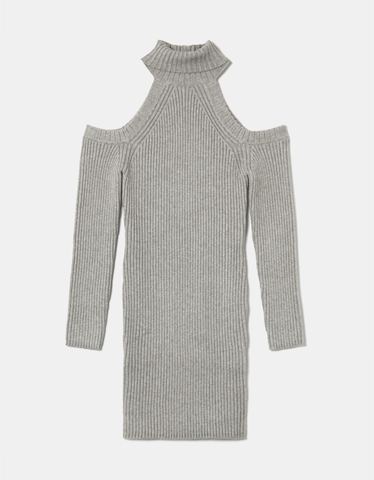TALLY WEiJL, Graues Rippenstrick Minikleid for Women