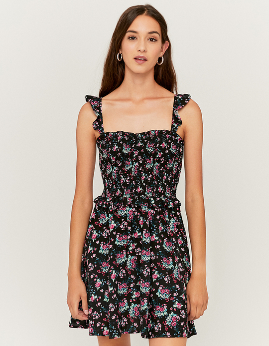 TALLY WEiJL, Vestito Svasato con Busto Arricciato a Fiori for Women