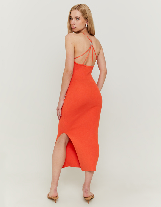 TALLY WEiJL, Gestricktes Oranges Midi-Kleid for Women