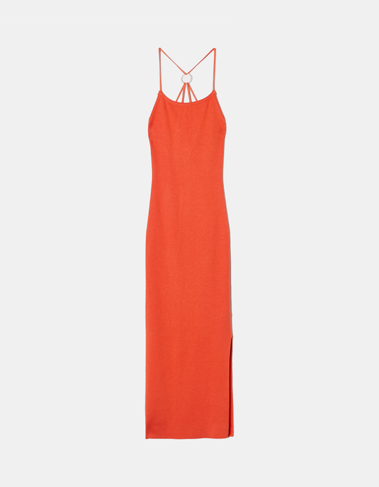 TALLY WEiJL, Gestricktes Oranges Midi-Kleid for Women