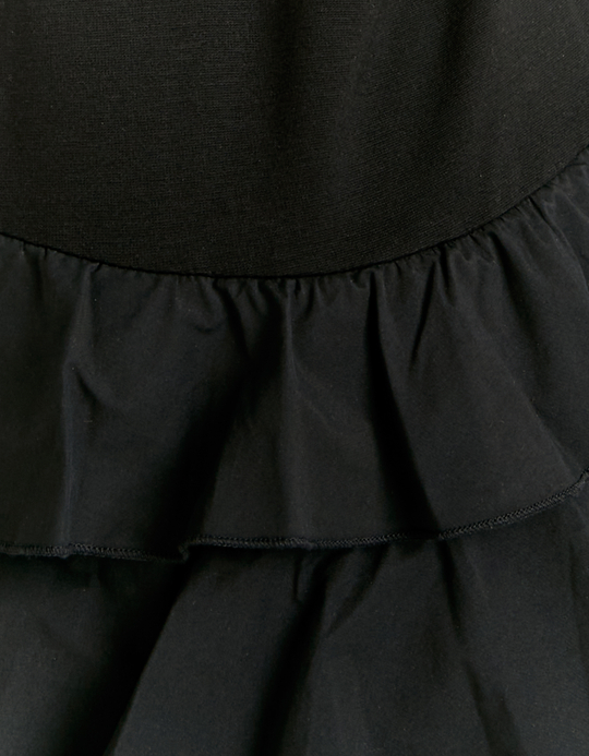 TALLY WEiJL, Black Mini Dress with Ruffles for Women