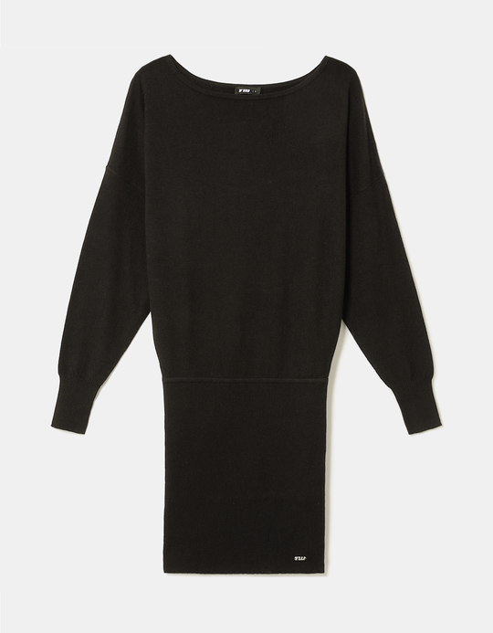 TALLY WEiJL, Black Asymmetric Mini Dress for Women