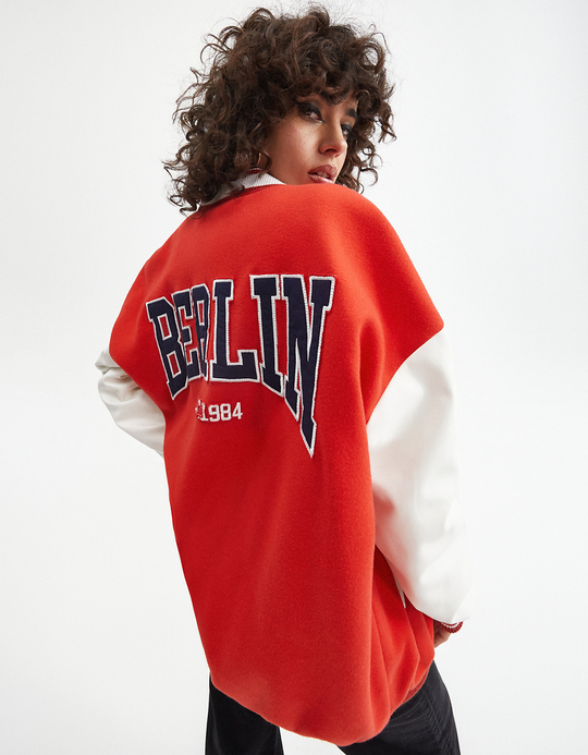 TALLY WEiJL, Rote langärmliges Varsity Jacke for Women