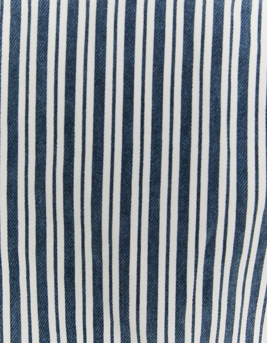 TALLY WEiJL, Striped Cropped Denim Jacket for Women