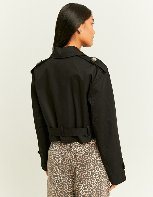 TALLY WEiJL, Cappotto Trench Corto Nero for Women