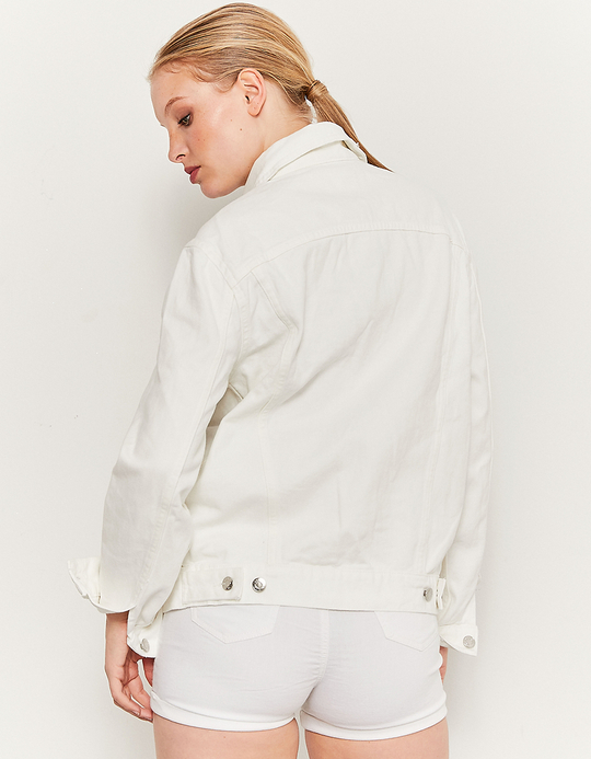 TALLY WEiJL, White Denim Jacket for Women