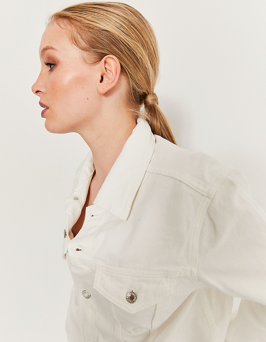 TALLY WEiJL, White Denim Jacket for Women