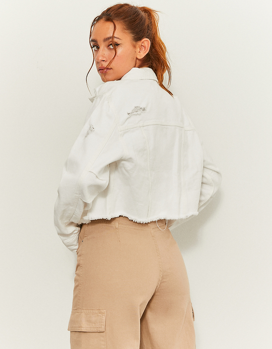 TALLY WEiJL, Giacca di Jeans Bianca for Women