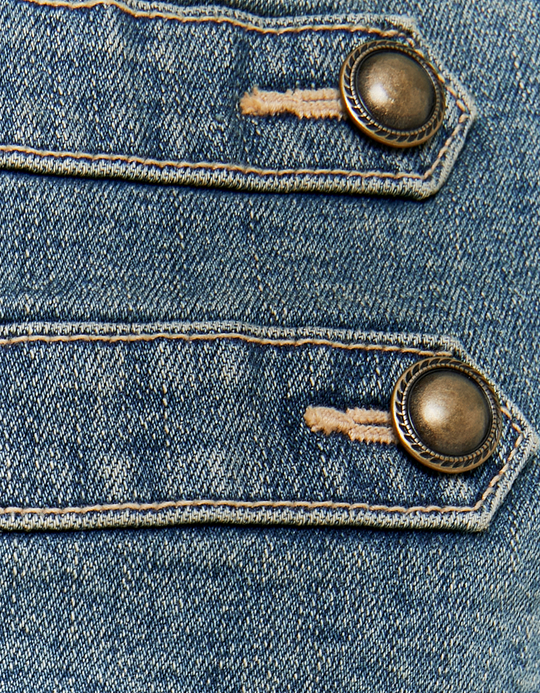 TALLY WEiJL, Blue Cropped Denim Jacket for Women