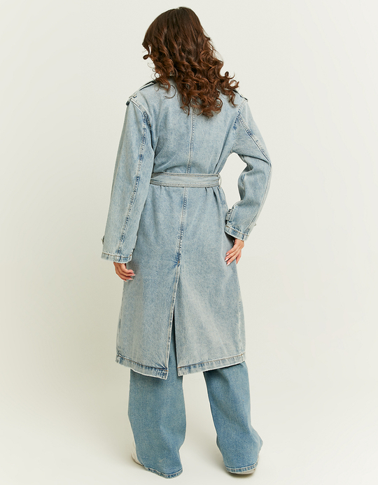 TALLY WEiJL, Cappotto Trench in Denim for Women