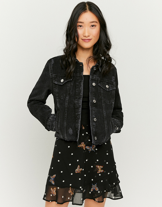 TALLY WEiJL, Giacca di Jeans Nera for Women