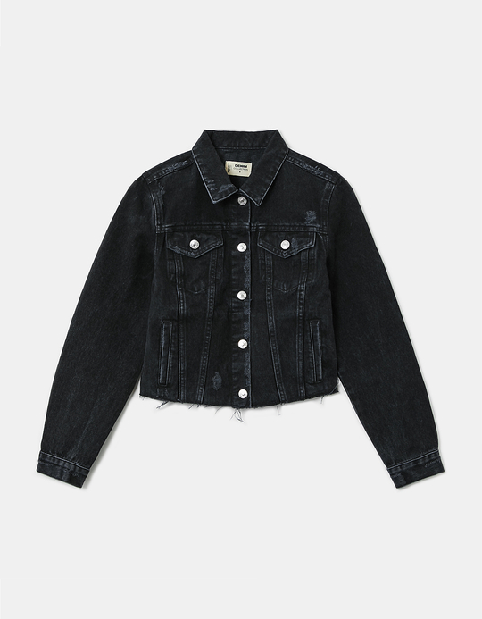 TALLY WEiJL, Giacca di Jeans Nera for Women