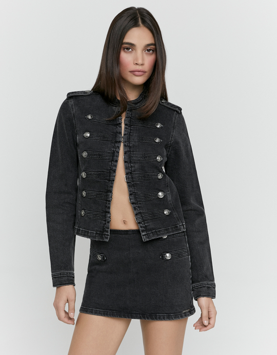 TALLY WEiJL, Black Military Jacket for Women
