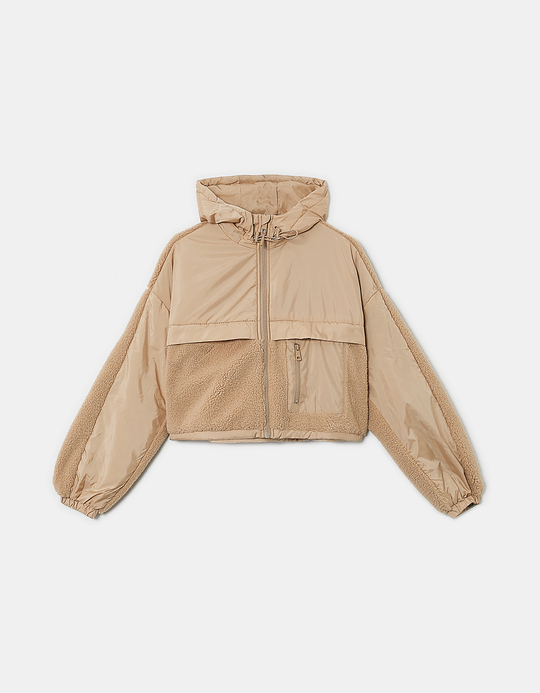 TALLY WEiJL, Giacca Teddy Corta Beige for Women