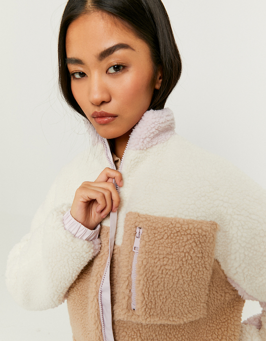 TALLY WEiJL, Cropped Faux Fur Jacket for Women