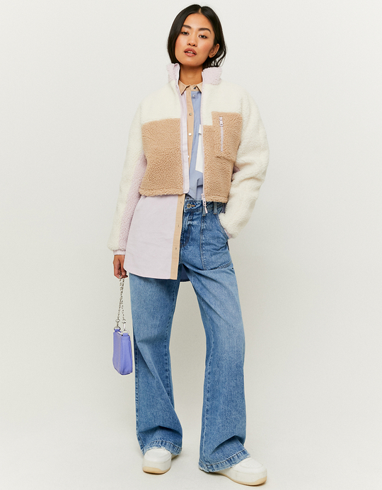 TALLY WEiJL, Cropped Faux Fur Jacket for Women