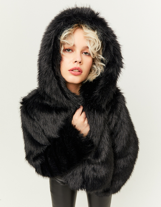 TALLY WEiJL, Giacca in Pelliccia Sintetica Nera for Women