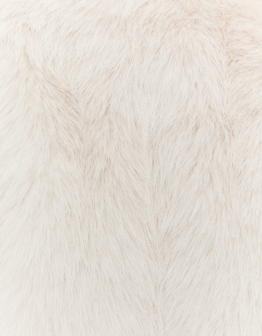 TALLY WEiJL, Veste Blanche Courte en Fausse Fourrure for Women