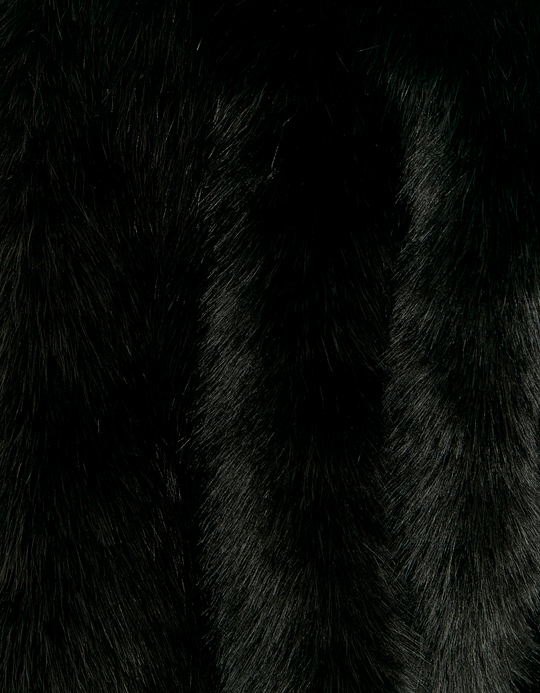TALLY WEiJL, Veste Noire en Fausse Fourrure for Women