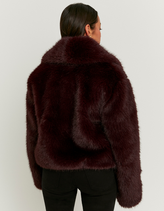 TALLY WEiJL, Burgunder Kunstfelljacke for Women