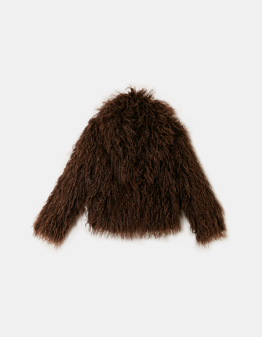TALLY WEiJL, Veste Marron en Fausse Fourrure for Women