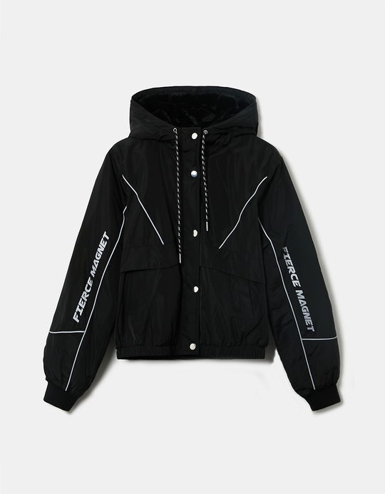 TALLY WEiJL, Schwarze Windjacke mit Kapuze for Women