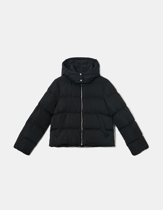 TALLY WEiJL, Doudoune à Capuche Noire for Women