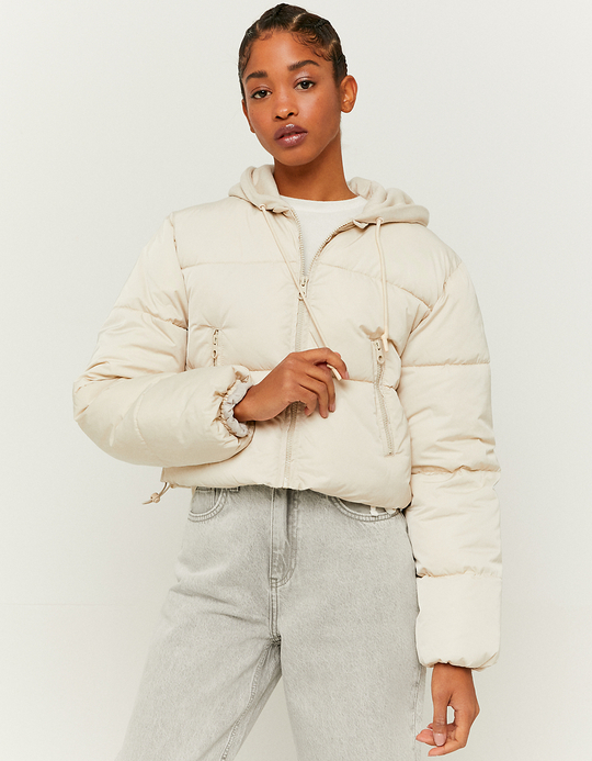 TALLY WEiJL, Hooded Cropped Puffer Jacket for Women