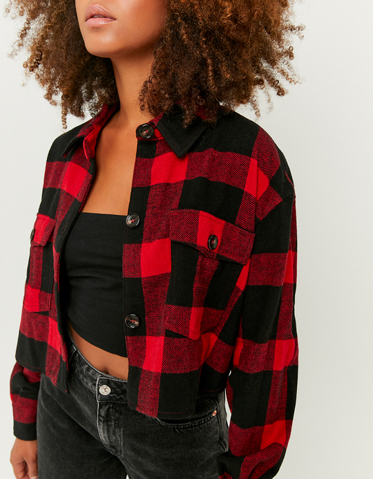 TALLY WEiJL, Giacca Camicia a Quadri Corta for Women