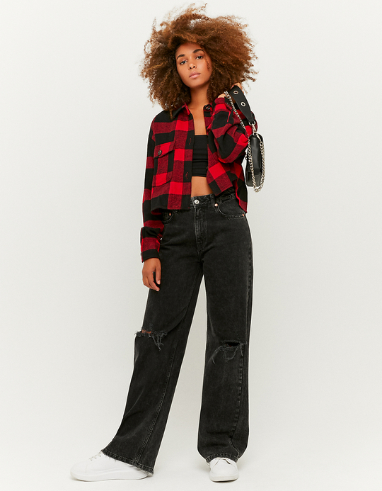 TALLY WEiJL, Giacca Camicia a Quadri Corta for Women
