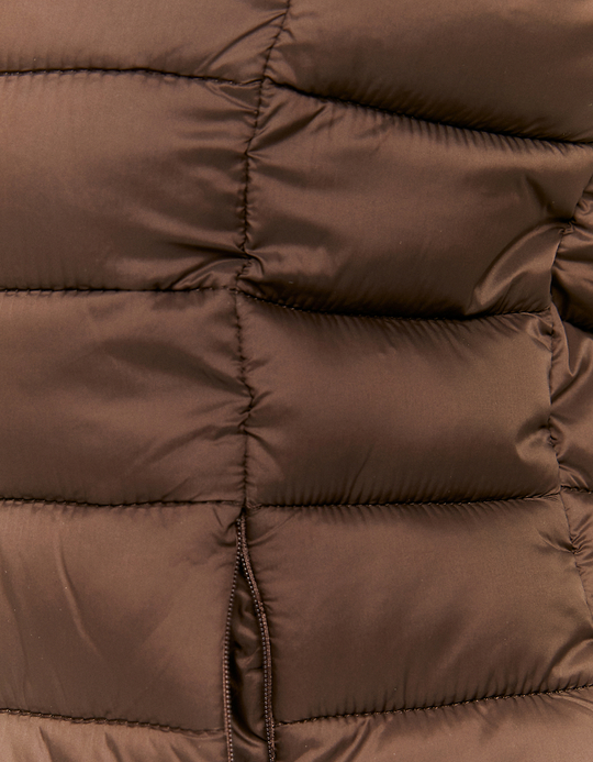 TALLY WEiJL, Doudoune Légère à Capuche Brune for Women