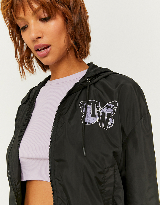 TALLY WEiJL, Veste Sportive Manches Longues Coupe-vent Noire for Women