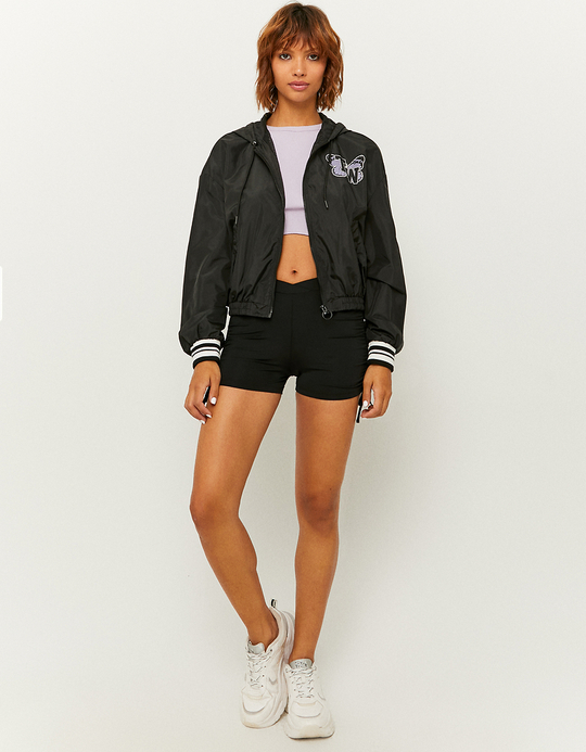 TALLY WEiJL, Veste Sportive Manches Longues Coupe-vent Noire for Women