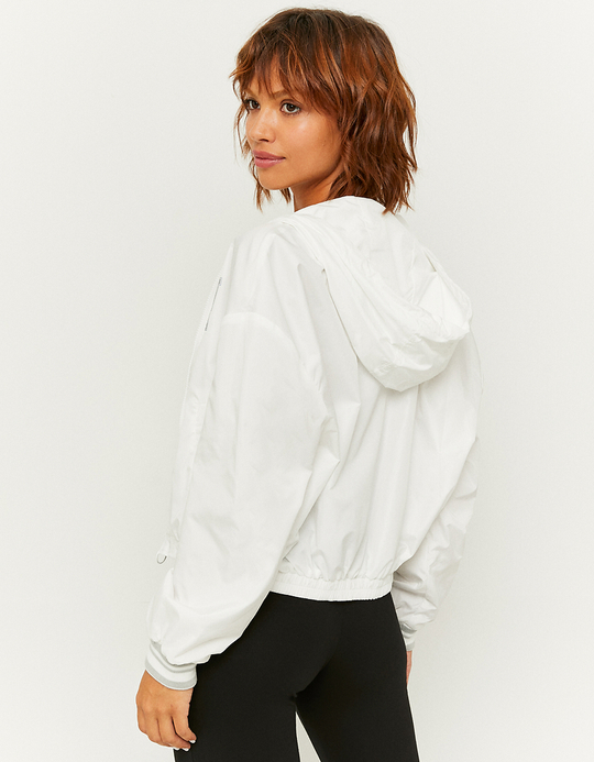 TALLY WEiJL, Weiße Langärmlige Windjacke for Women