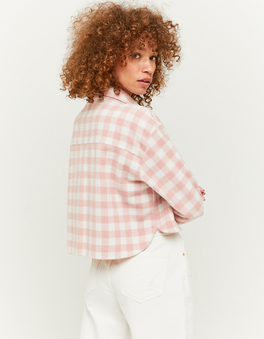 TALLY WEiJL, Cropped Checked Shacket for Women