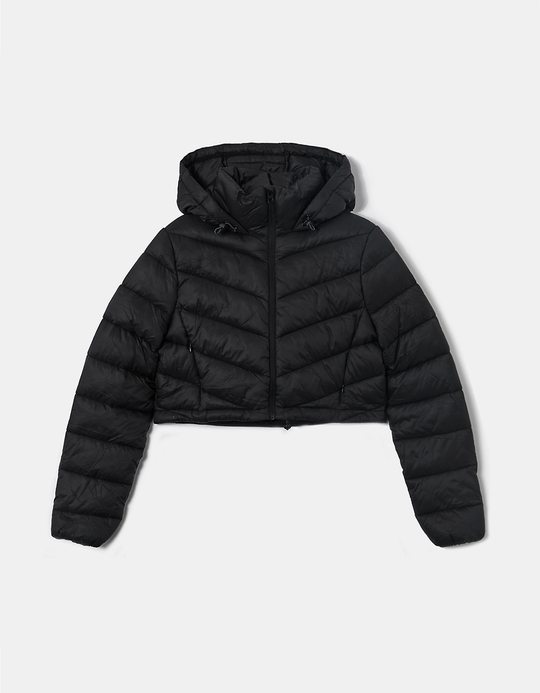 TALLY WEiJL, Schwarze kurze Steppjacke for Women