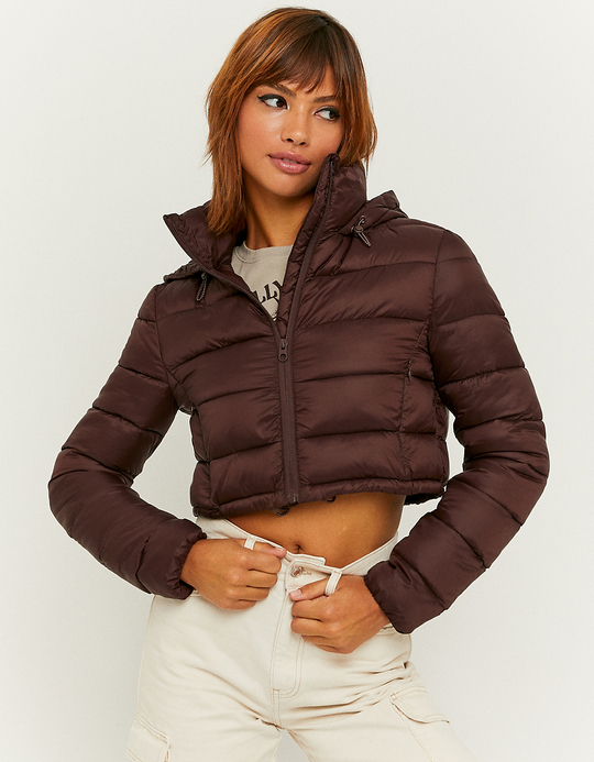 TALLY WEiJL, Braune kurze leichte Steppjacke for Women