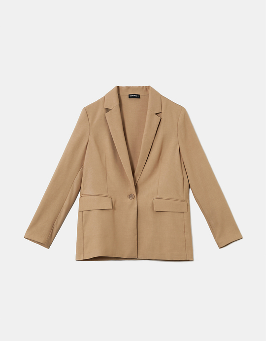 TALLY WEiJL, Blazer Basique Manche Longue Brun for Women