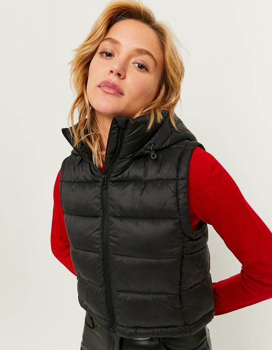 TALLY WEiJL, Schwarze ärmellose Steppjacke   for Women