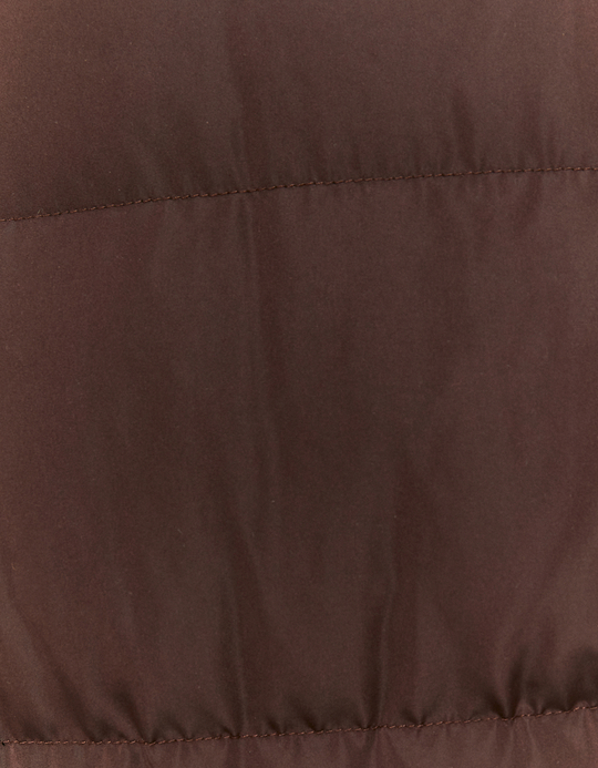 TALLY WEiJL, Braune Lange Ärmellose Steppjacke for Women