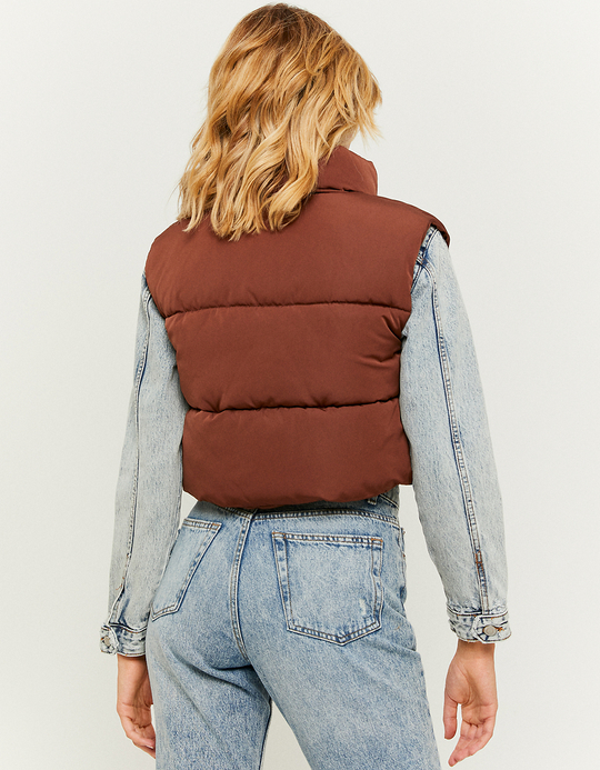 TALLY WEiJL, Doudoune Sans Manches Marron for Women