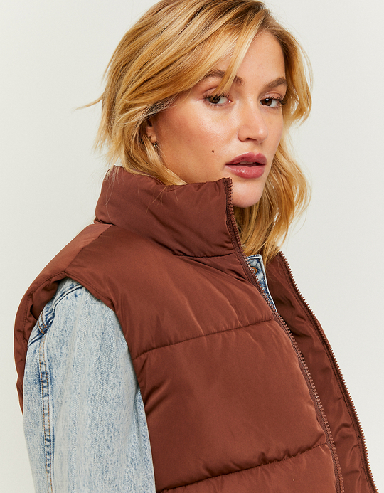 TALLY WEiJL, Doudoune Sans Manches Marron for Women