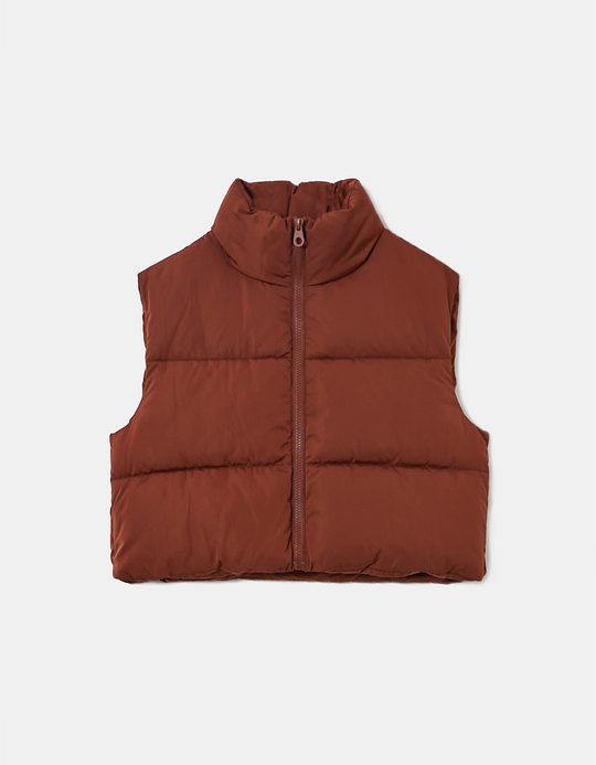 TALLY WEiJL, Doudoune Sans Manches Marron for Women