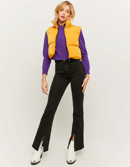 TALLY WEiJL, Gelbe ärmellose Steppjacke for Women