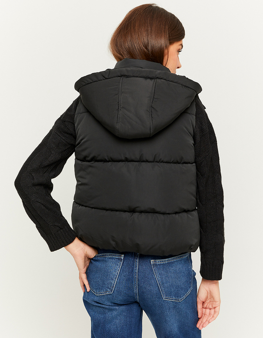 TALLY WEiJL, Schwarze Ärmellose Steppjacke for Women