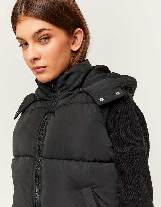 TALLY WEiJL, Schwarze Ärmellose Steppjacke for Women