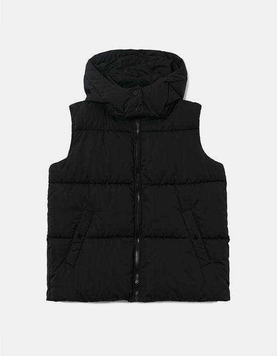 TALLY WEiJL, Schwarze Ärmellose Steppjacke for Women