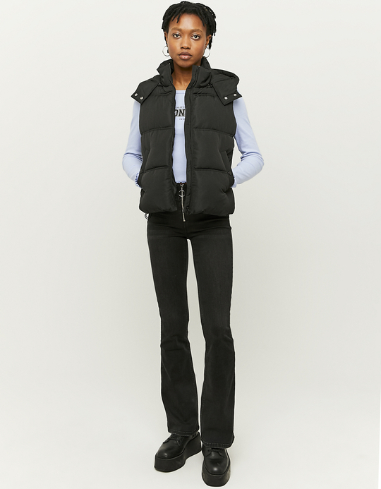 TALLY WEiJL, Schwarze Ärmellose Steppjacke for Women
