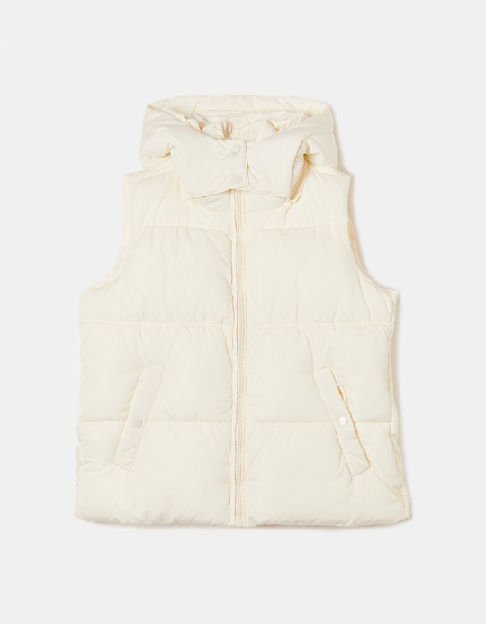 TALLY WEiJL, Weiße Ärmellose Steppjacke for Women