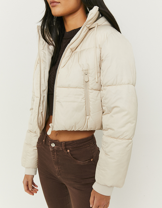 TALLY WEiJL, Beige Puffer Jacket for Women